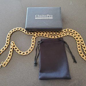 Men's Heavy Goldtone Necklace